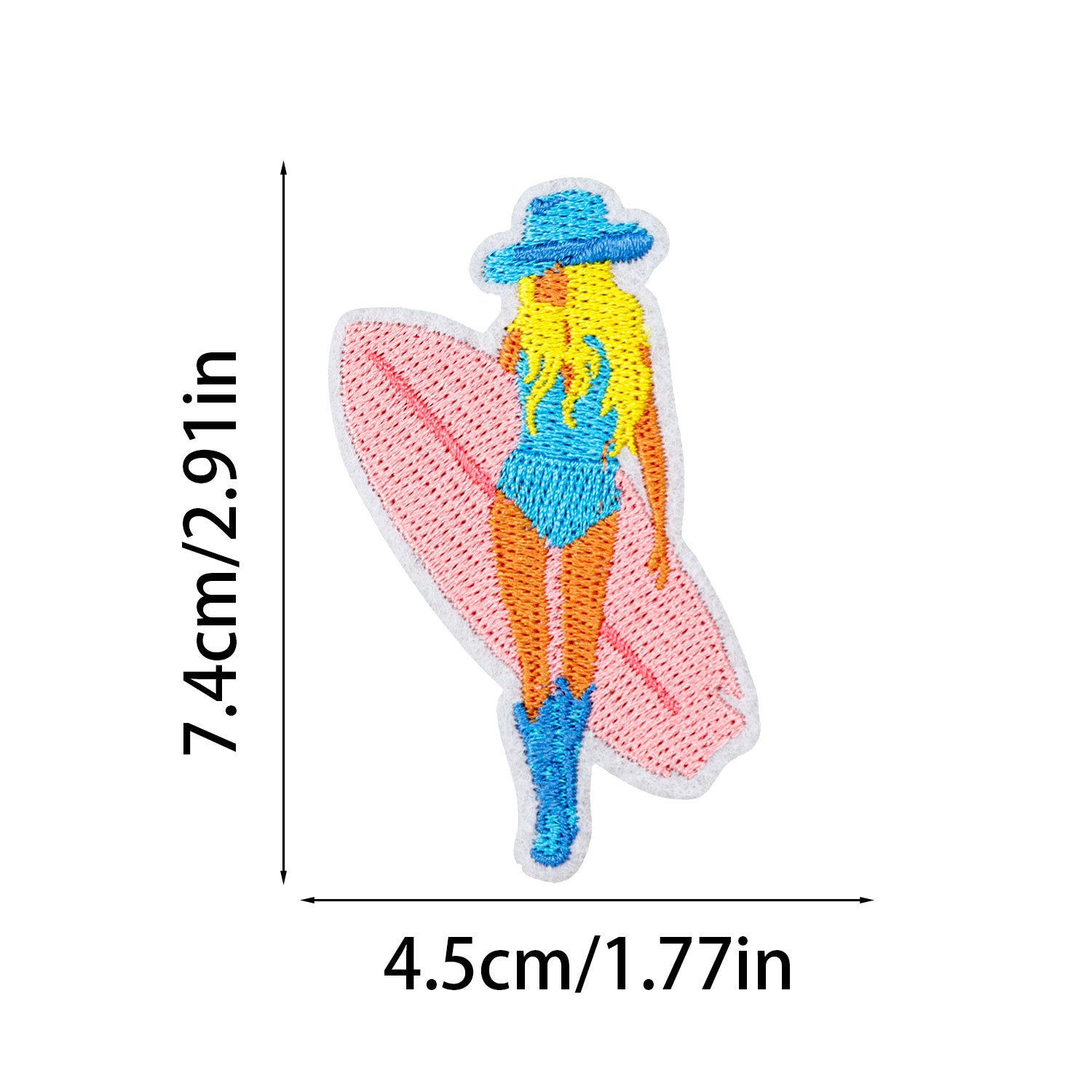 Wholesale American Ocean Style 16-Piece Embroidered Cloth Patch Holiday Seahorse Anchor Surfing Girl Shell High-Density Applique